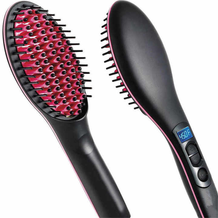 Hair Brush Straightener