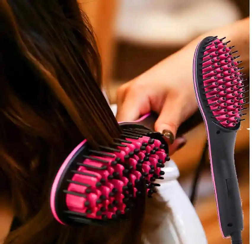 Hair Brush Straightener